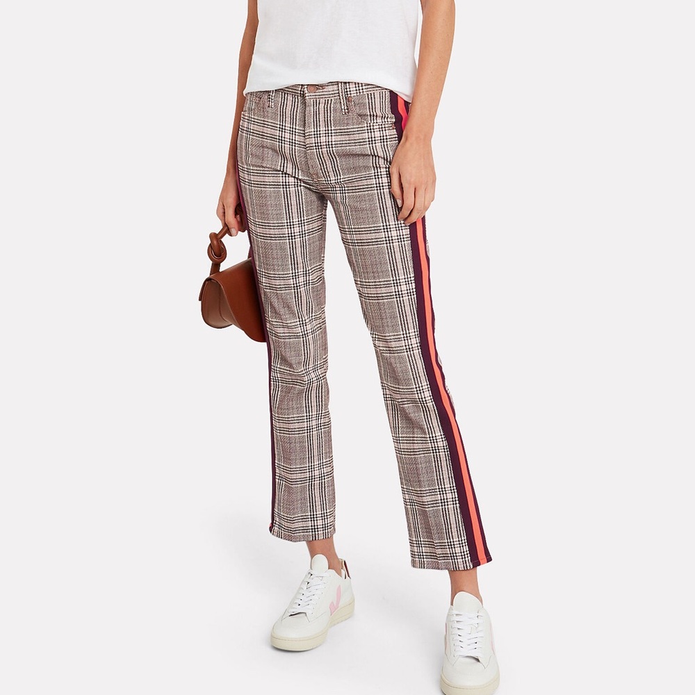 Mother the Insider Plaid Jean 26